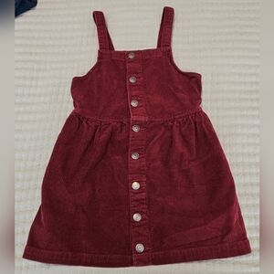 Cat & Jack Maroon Corduroy Dress